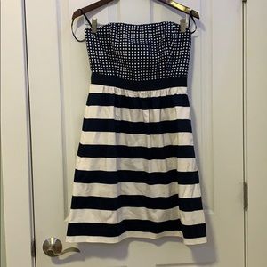 Vineyard Vines Navy Polkadot Cocktail Dress